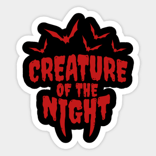 Creature Of The Night Sticker